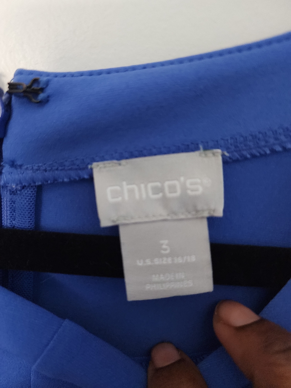Chico's Periwinkle Short-Sleeve Maxi Dress - Picture 5 of 7